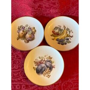 3 Vintage Baronet China Eschenbach 7.25" lunch Plates Made In Bavaria Germany